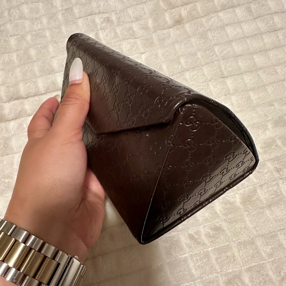 Authentic Brown Gucci Glasses Case - image 4